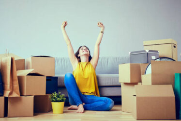 Umziehen ins neue Haus
