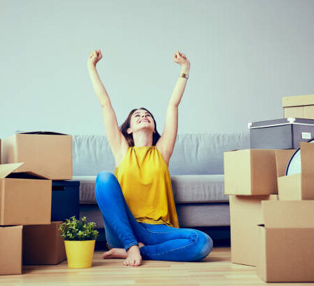 Umziehen ins neue Haus